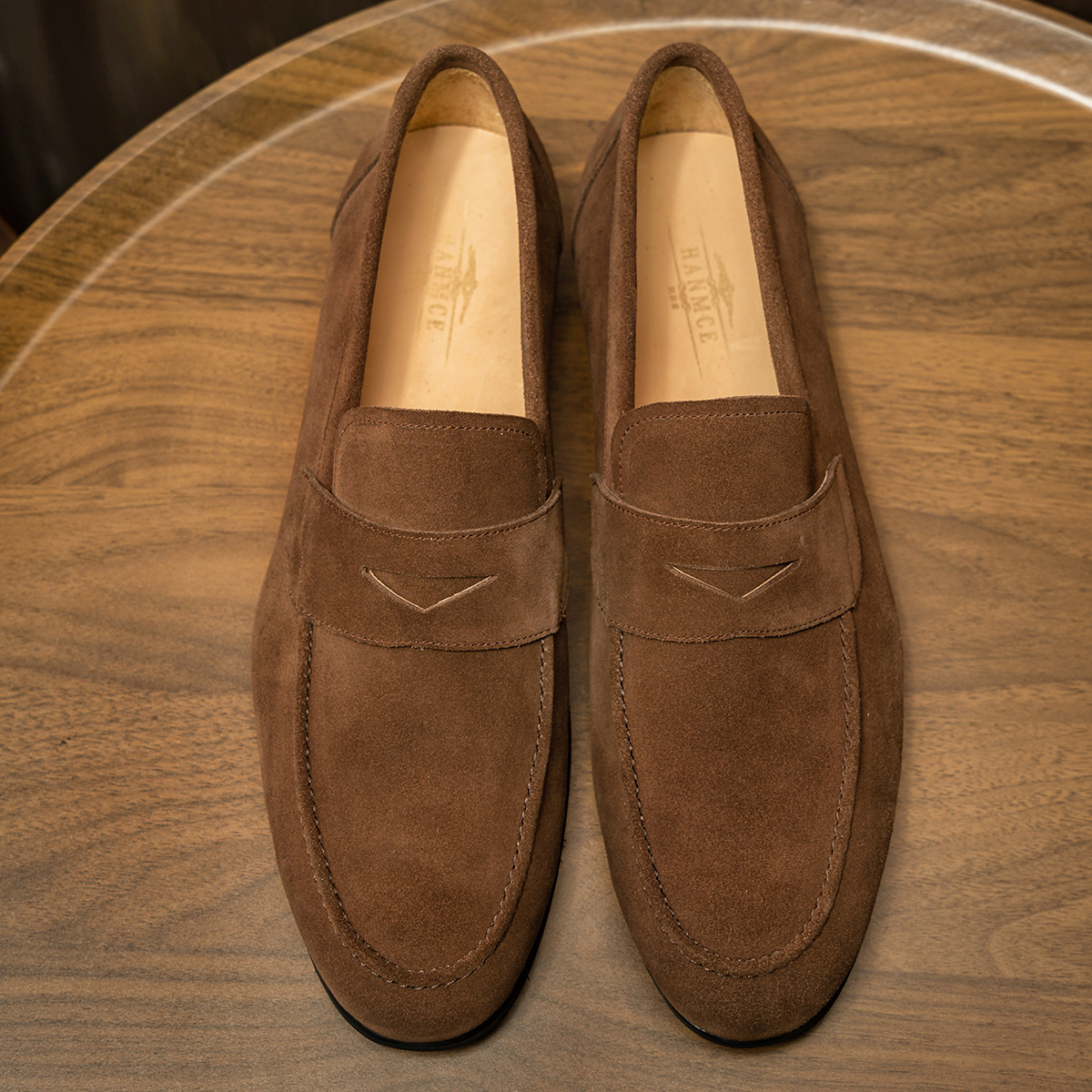 3-Season Essential Italian Nubuck Penny Loafers-Colinshoes