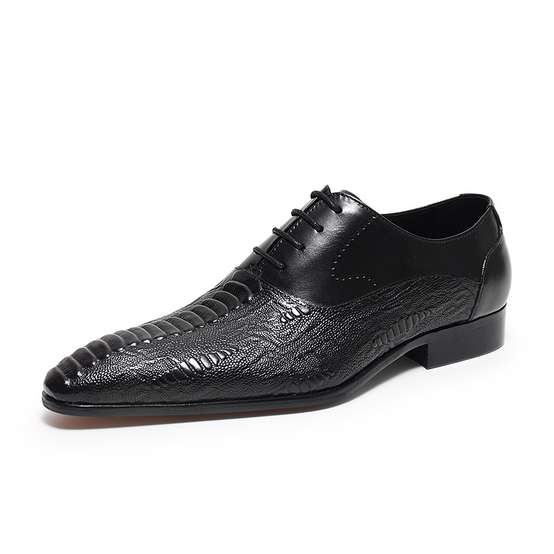Avant-Garde Floral Sole Scale Texture Formal Oxfords-Colinshoes