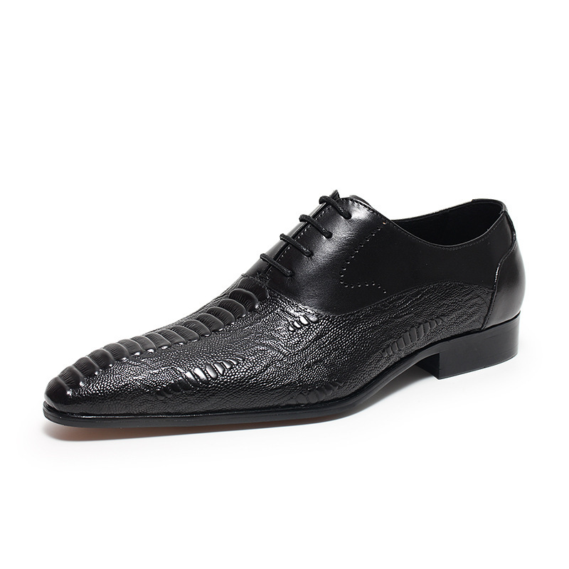 Avant-Garde Floral Sole Scale Texture Formal Oxfords-Colinshoes