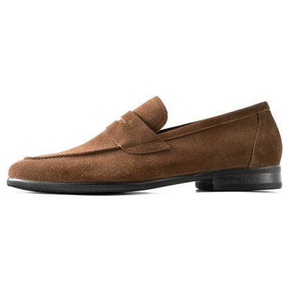 3-Season Essential Italian Nubuck Penny Loafers-Colinshoes