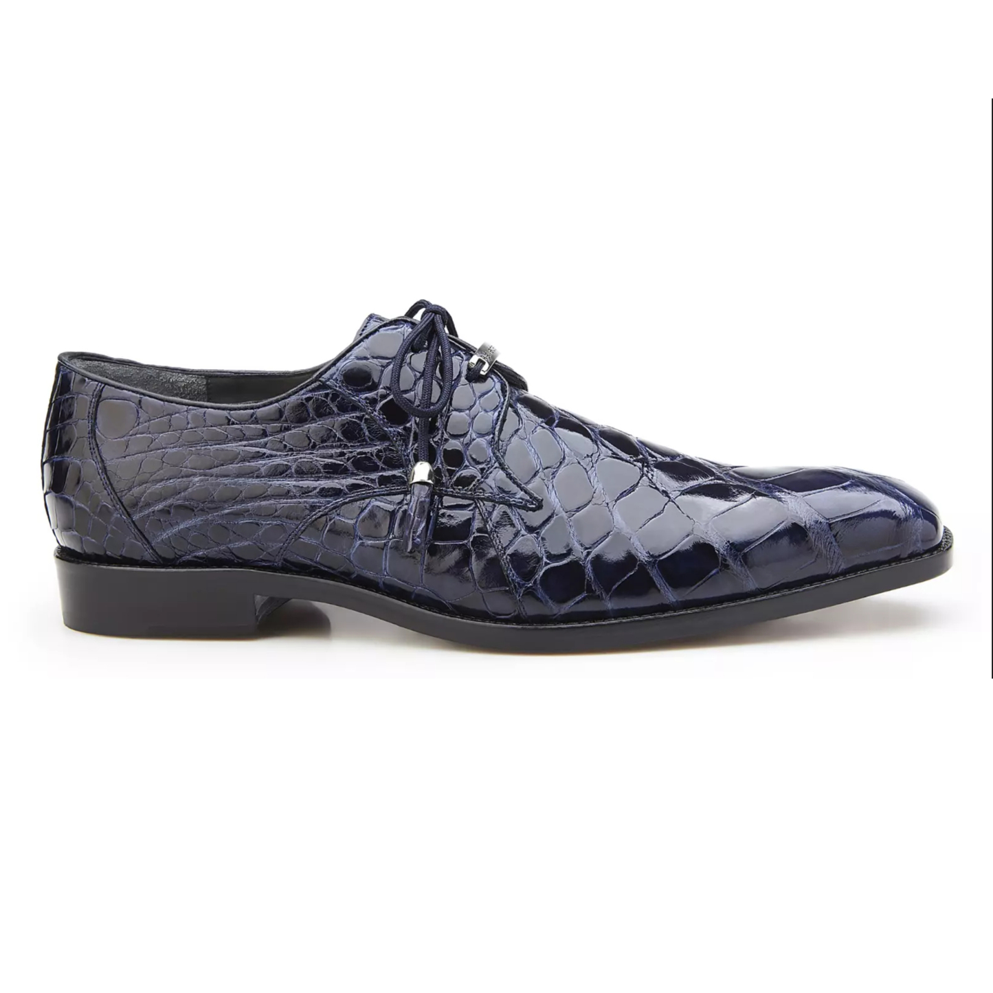 Gentleman’s Statement Croc-Embossed Derby Shoes-Colinshoes