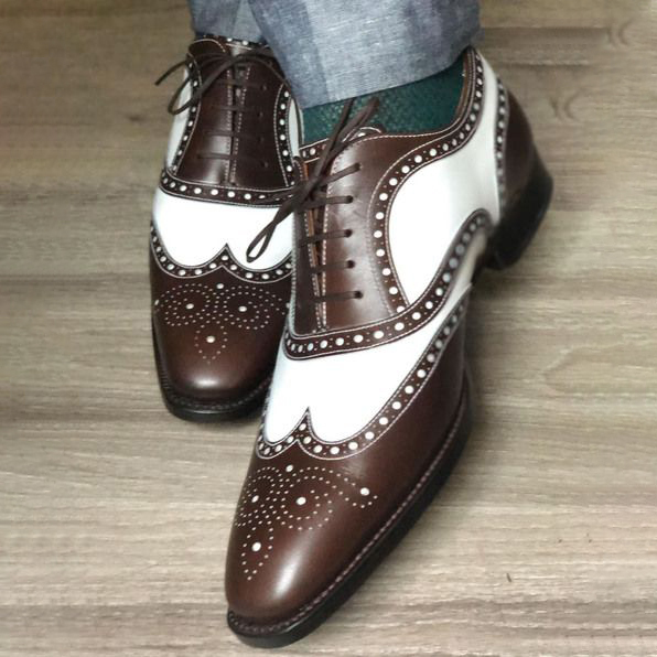 Limited Edition Two-Tone Brogue Oxfords-Colinshoes