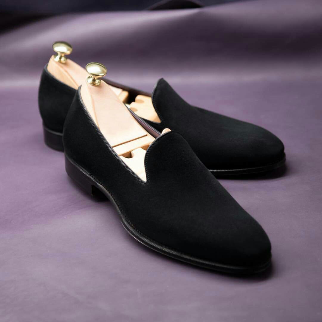 Men’s Suede Loafers | Minimal Slip-On Dress Shoes| colinshoes