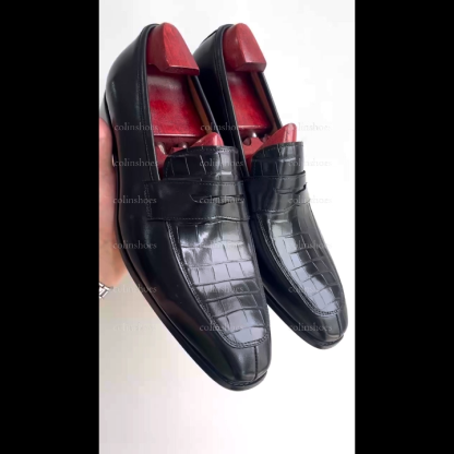 Genuine Leather Exotic Dress Loafers