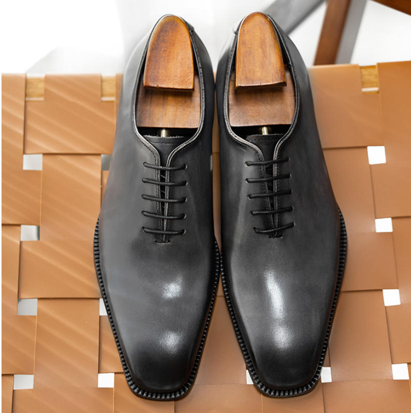 Hand-Burnished Wholecut Oxford Dress Shoes