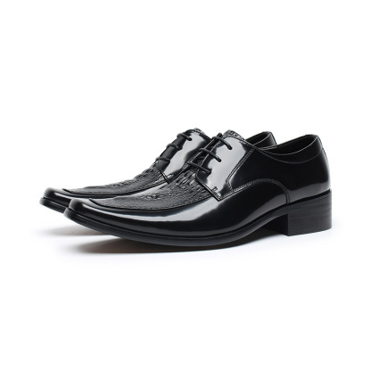 Luxurious Depth Exotic-Inspired Derby Shoes