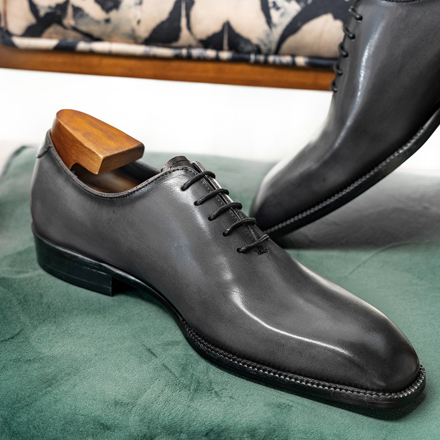 Hand-Burnished Wholecut Oxford Dress Shoes