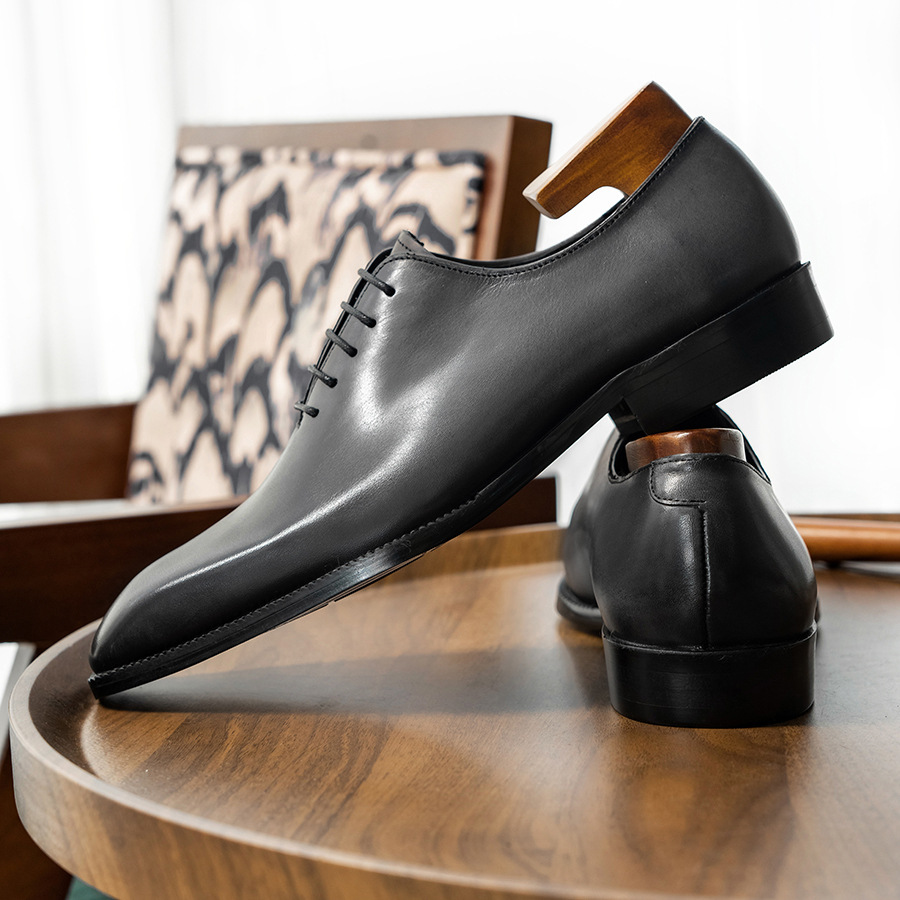 Hand-Burnished Wholecut Oxford Dress Shoes