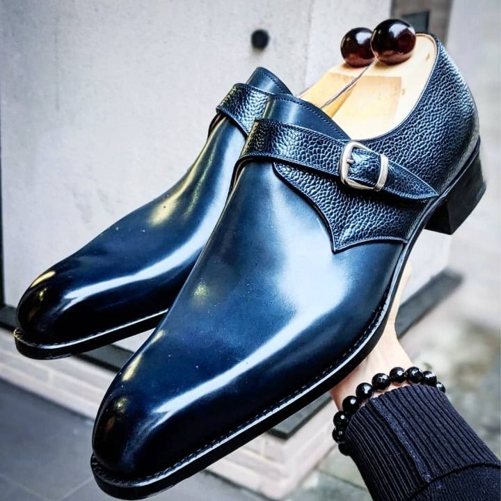 Sterling Genuine Leather Monk Strap Shoes