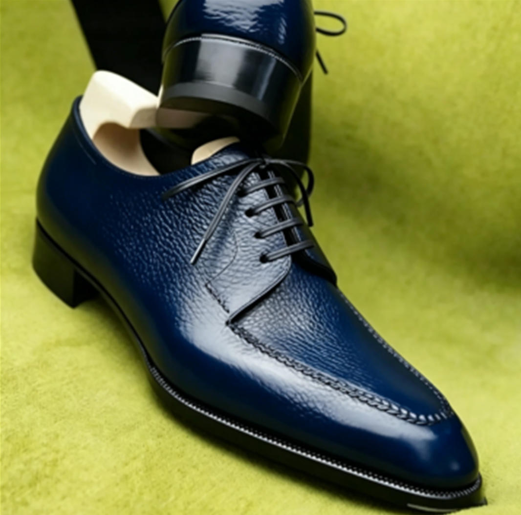 Lychee Leather Derby Dress Shoes – Elegant & Stylish | ColinShoes