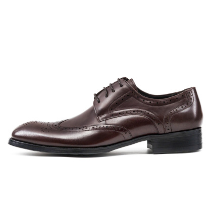 Handcrafted Genuine Leather Wingtip Brogue Dress Shoe