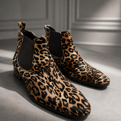 Leopard Chelsea Boots for Bold Style