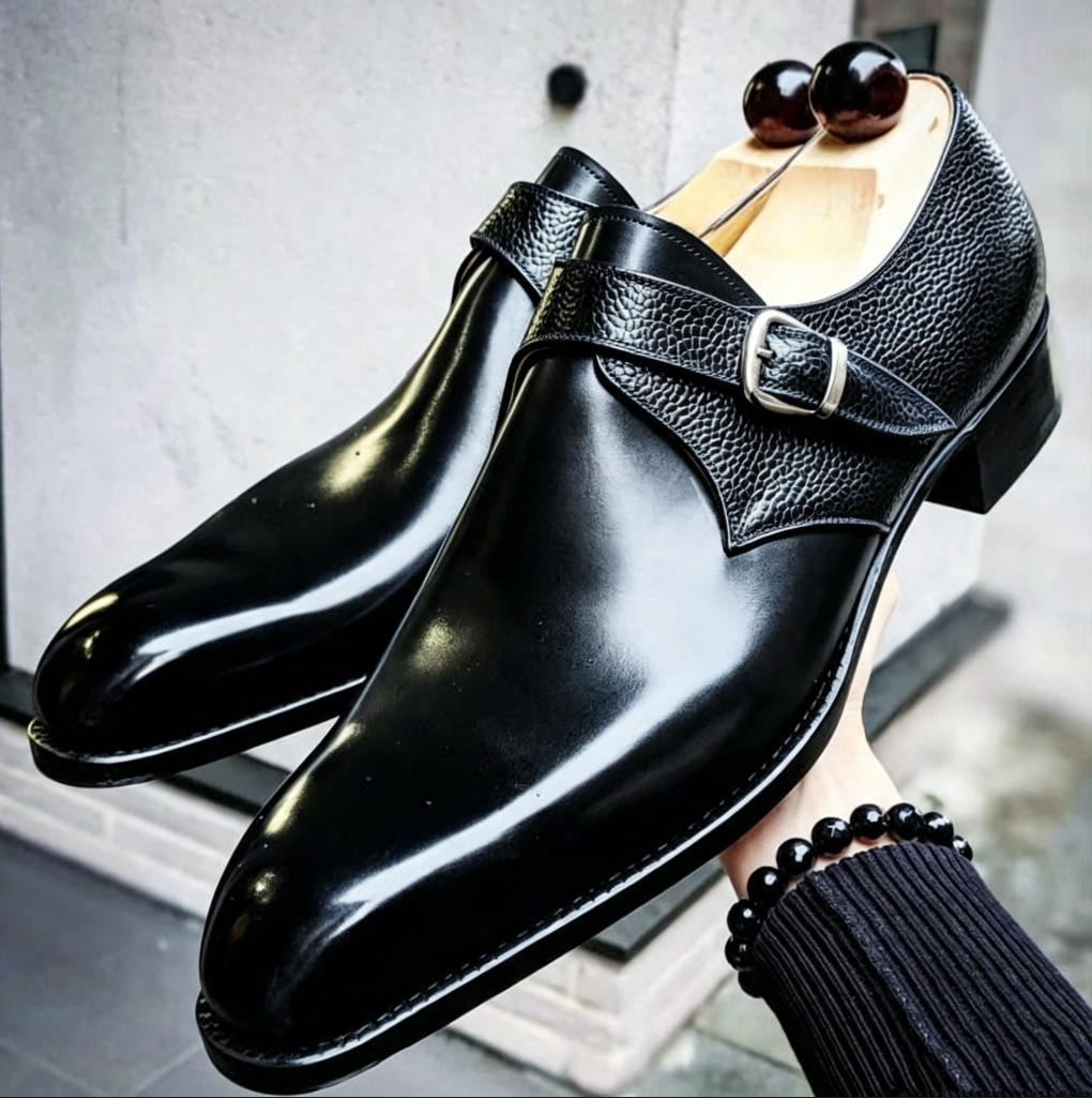 Sterling Genuine Leather Monk Strap Shoes
