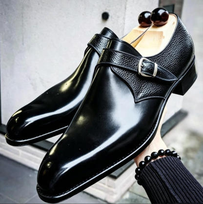 Sterling Genuine Leather Monk Strap Shoes