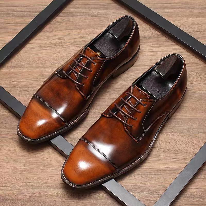 Contemporary Elegance Cap-Toe Oxfords Shoes