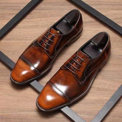 Contemporary Elegance Cap-Toe Oxfords Shoes