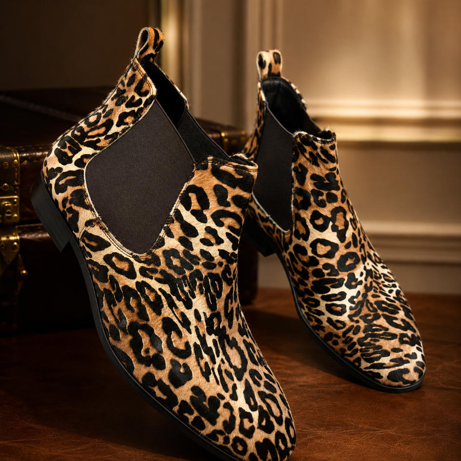 Leopard Chelsea Boots for Bold Style