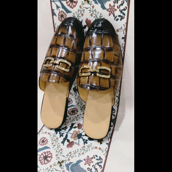 Fashion Exotic British Style Slip-on Sandals