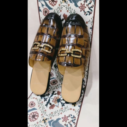 Fashion Exotic British Style Slip-on Sandals