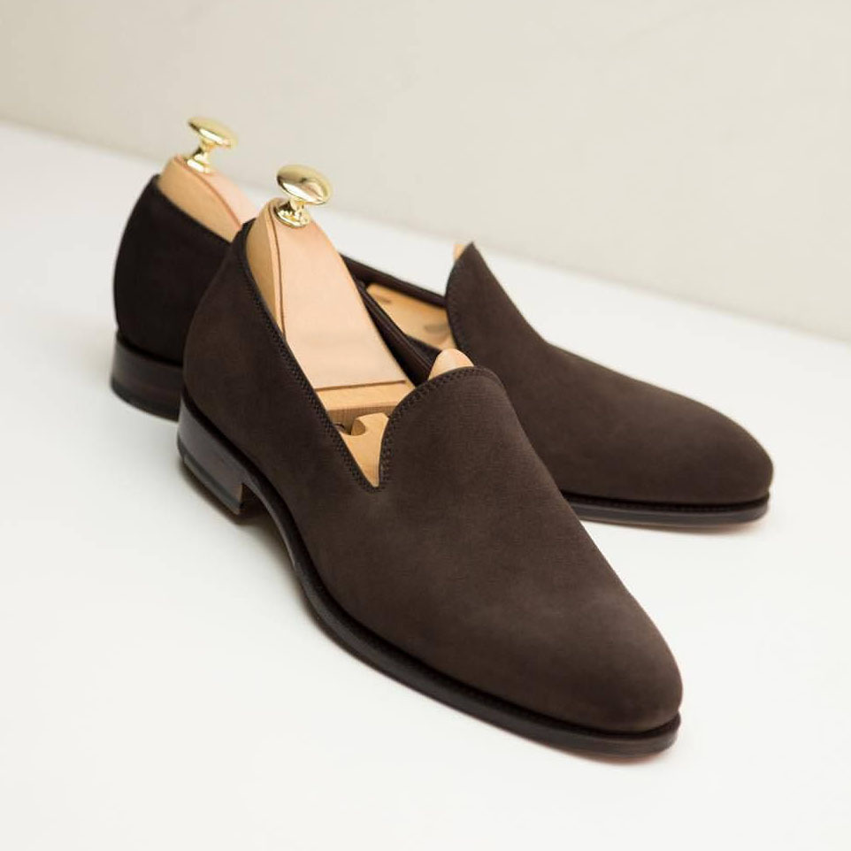 Minimal Opera Loafers Suede Leather for Smart Casual
