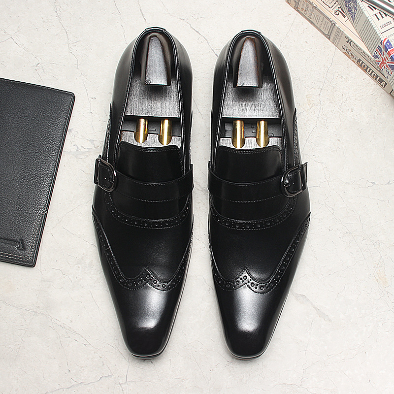 Sovereign Burnished Monk Strap Shoes
