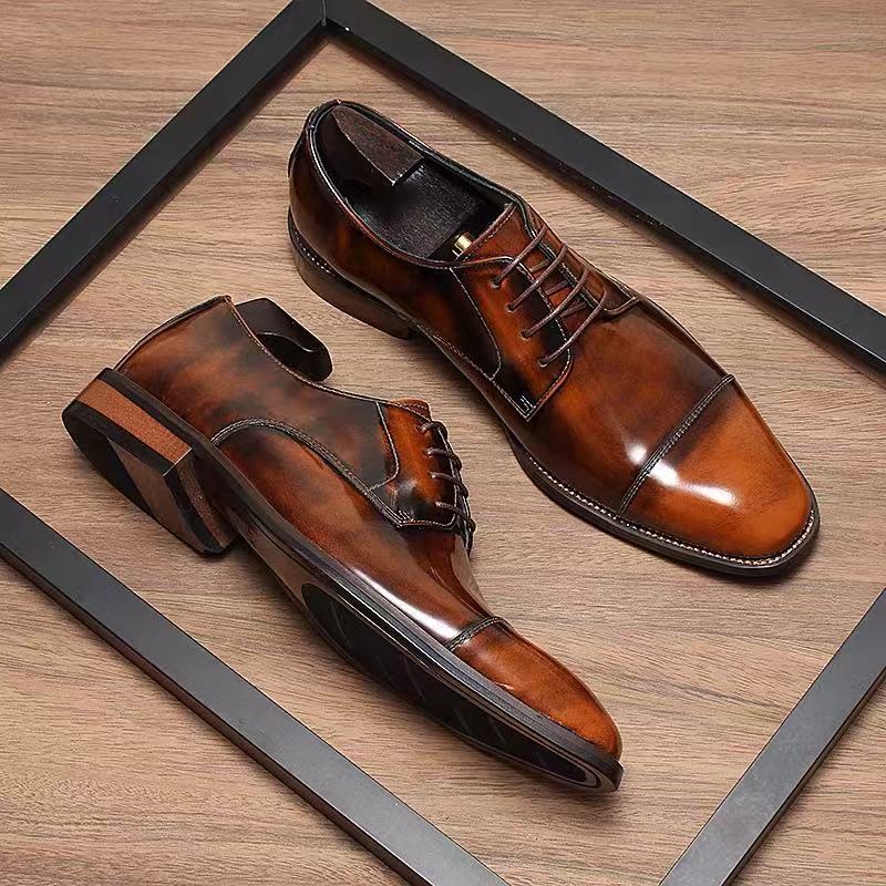 Contemporary Elegance Cap-Toe Oxfords Shoes