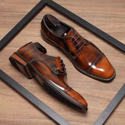 Contemporary Elegance Cap-Toe Oxfords Shoes