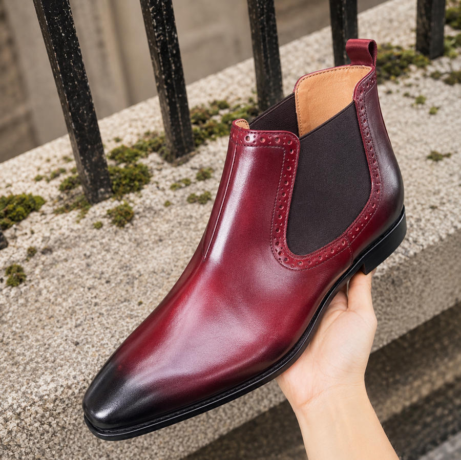 Premium Genuine Leather Chelsea Boots for Men
