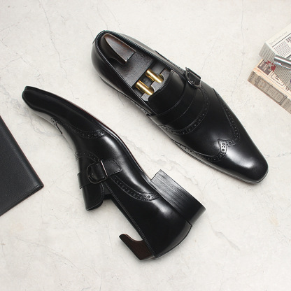 Sovereign Burnished Monk Strap Shoes