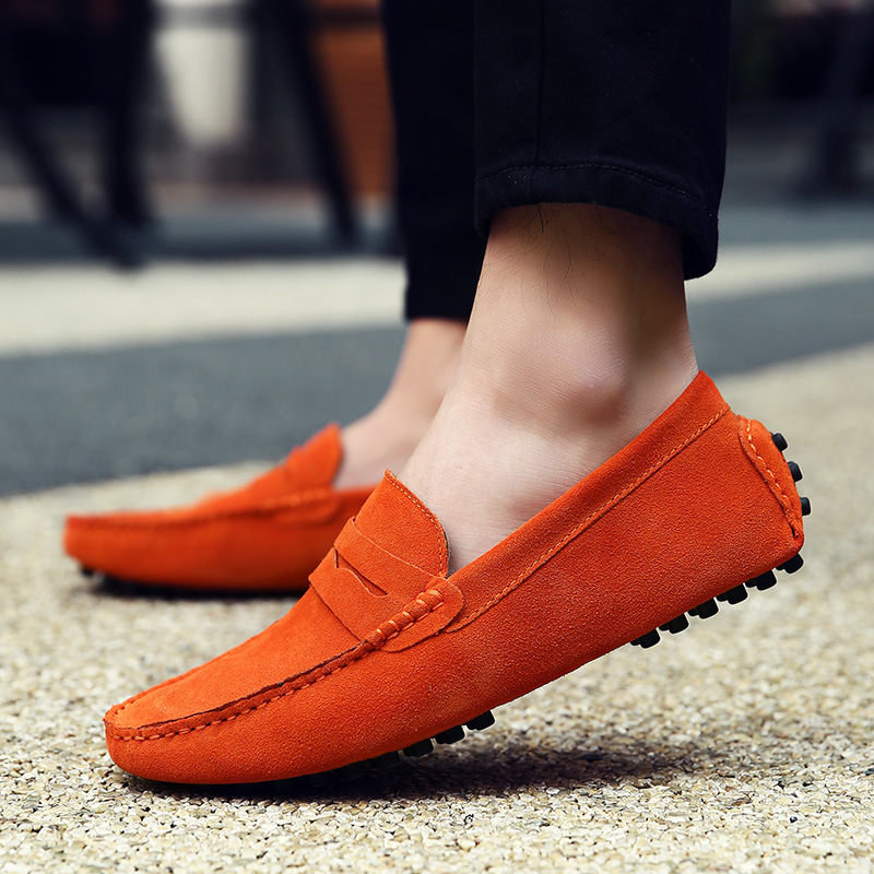 Soft Suede Penny Loafers with Grip Sole – Colinshoes