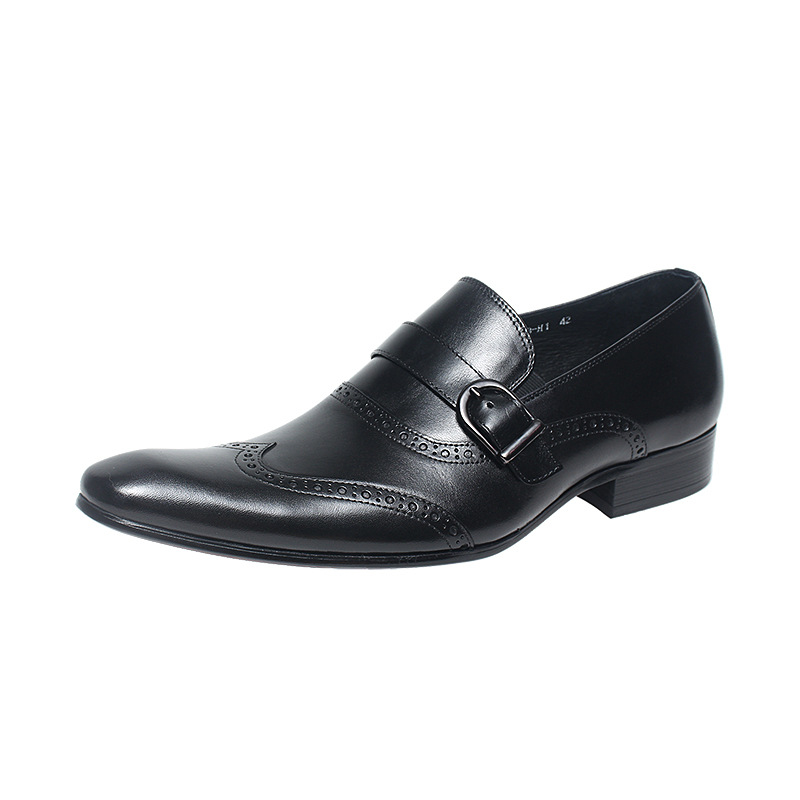 Sovereign Burnished Monk Strap Shoes