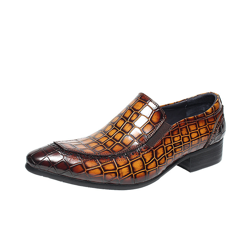 Men's Statement Loafers with Textured Embossed Upper