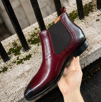 Premium Genuine Leather Chelsea Boots for Men