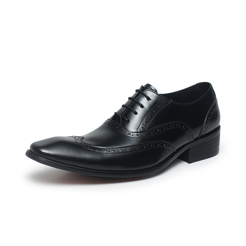 Regent Refined Genuine Leather Brogue Dress Shoes