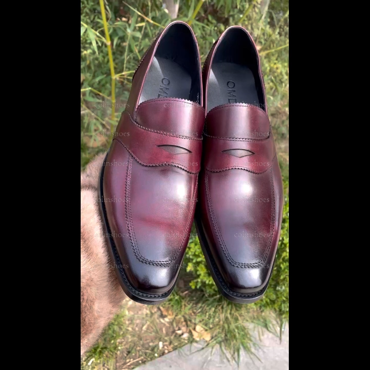 Genuine Leather Business Dress Shoes Loafers