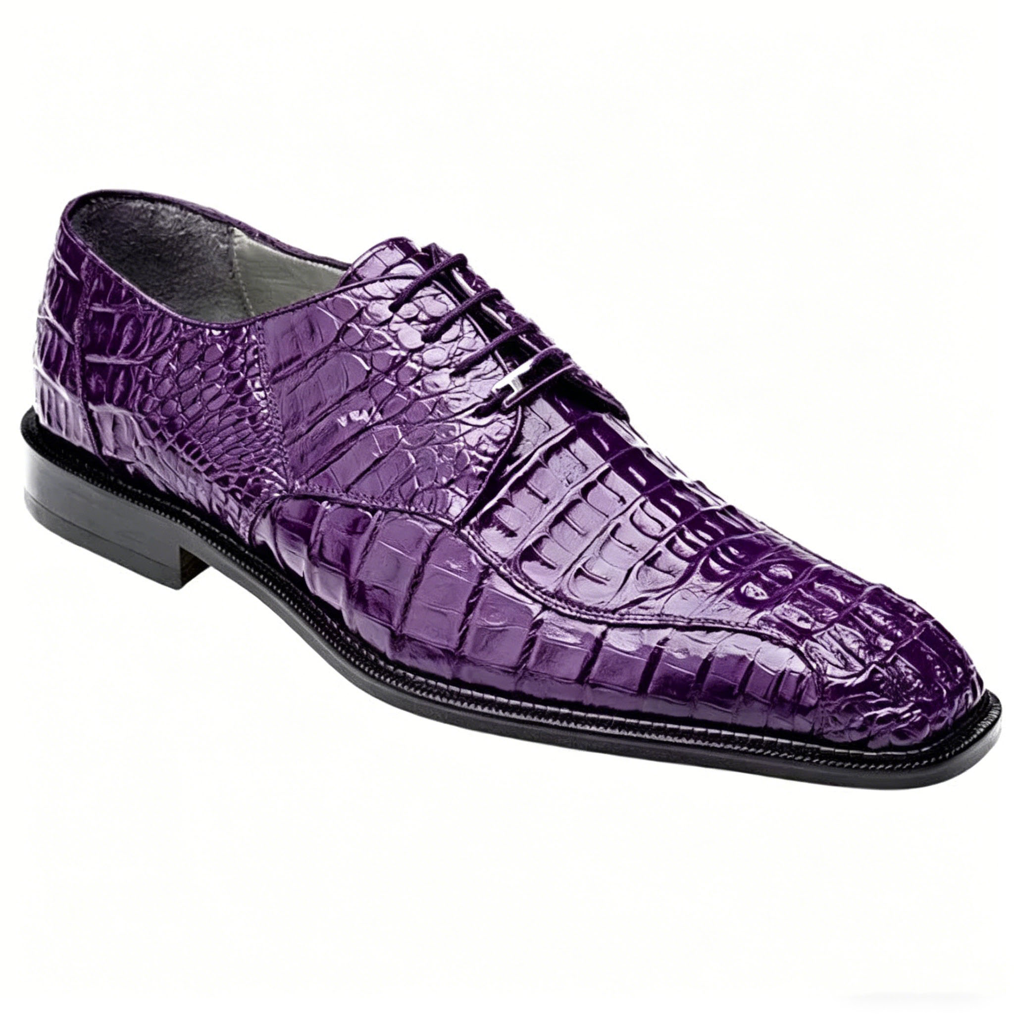Full-Grain Croc-Embossed Bussiness Derbies