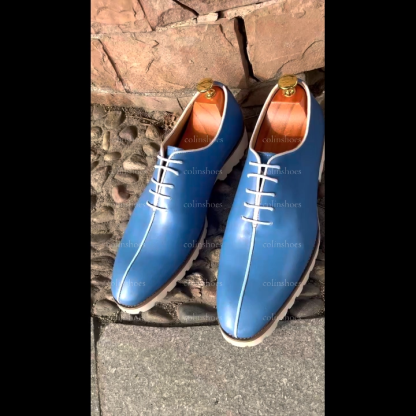 Genuine Leather Lace Up Oxford Dress Shoes