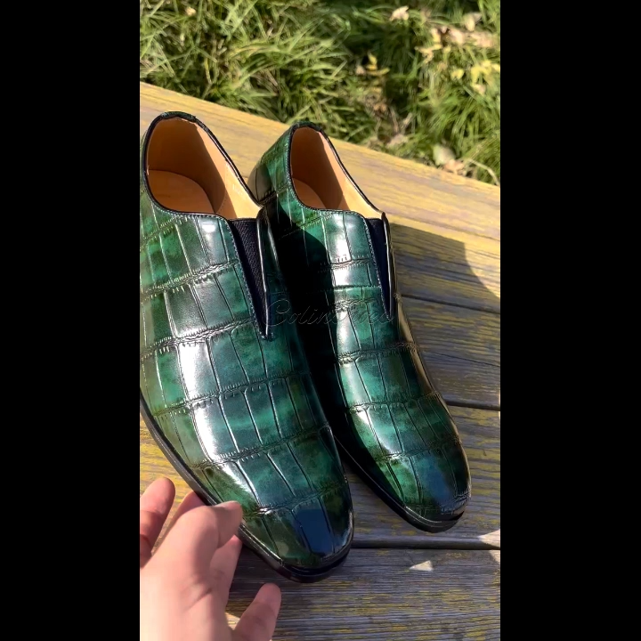 Men's Fashion Exotic Business Dress Shoes