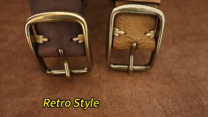 Vintage Style Genuine Leather Men’s Belt