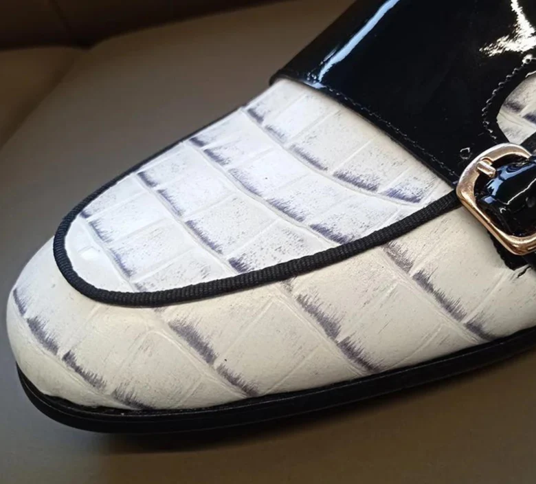 Overhead view highlighting slip-on style and shoe shape-Colinshoes