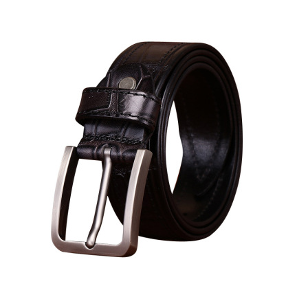 Italian Crocodile-Embossed Leather Belt – colinshoes