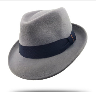 Wool Blend Fedora Bow Hat in Classic Colors