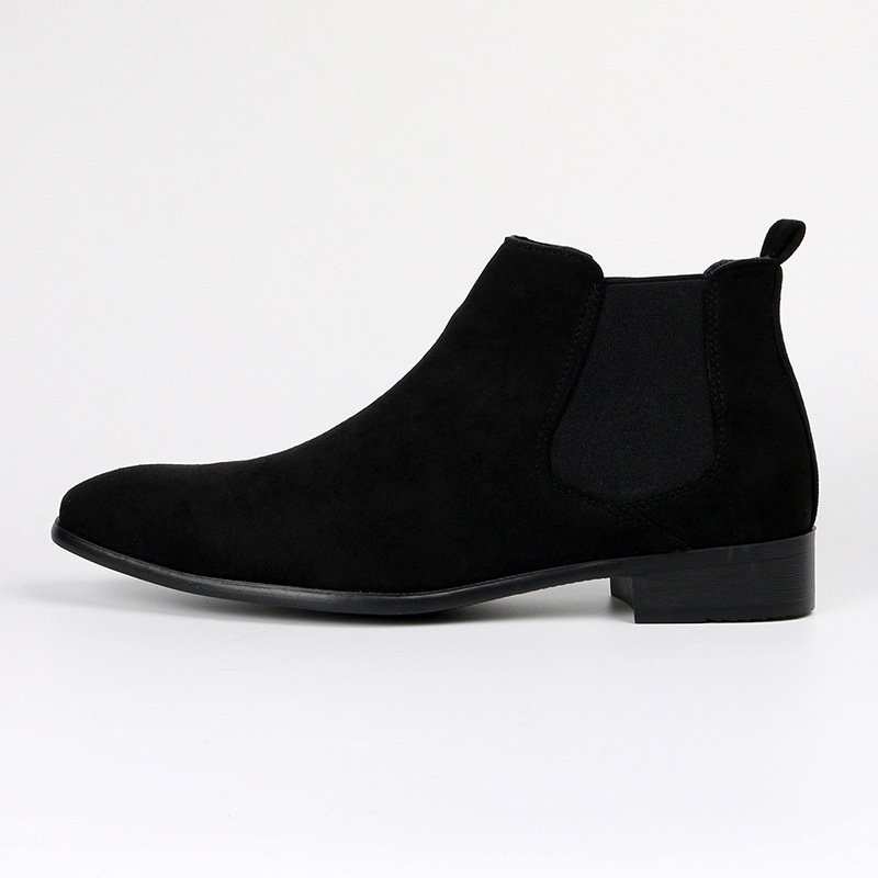 Elegant Men’s Suede Dress Chelsea Boots