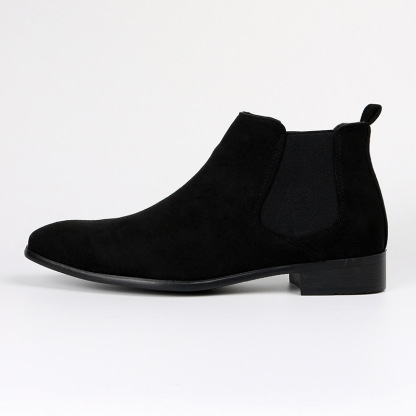 Elegant Men’s Suede Dress Chelsea Boots