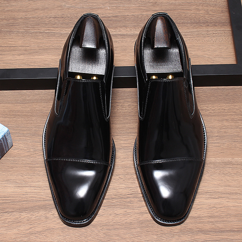 Exquisite Leather Business Wedding Dress Shoes 