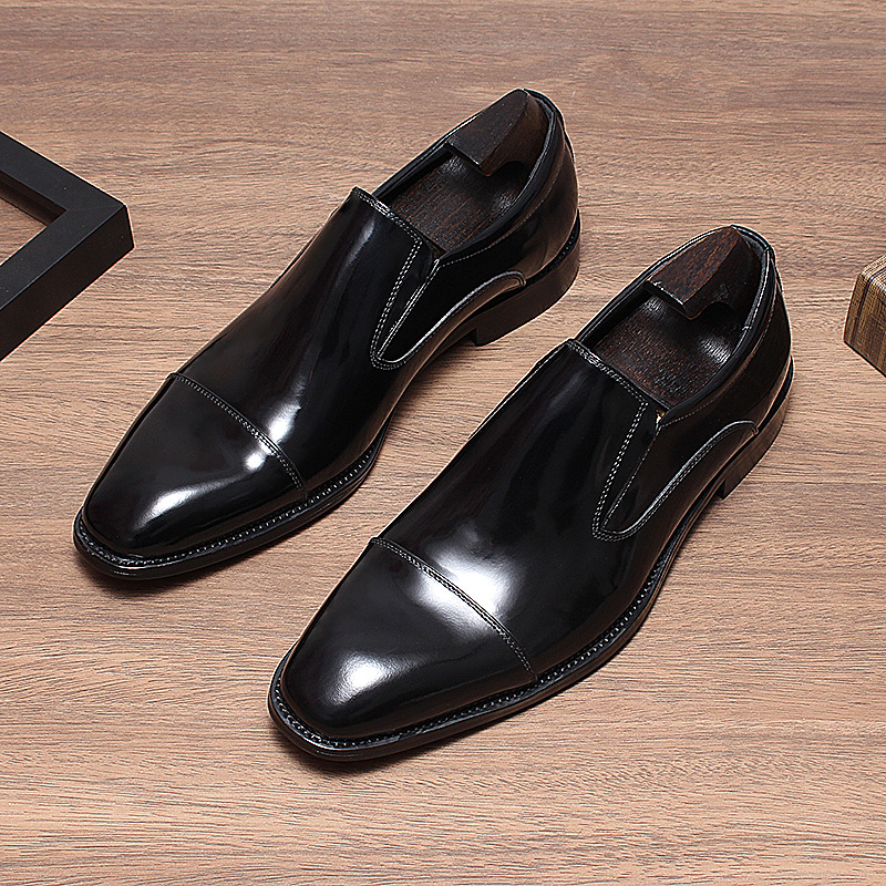 Exquisite Leather Business Wedding Dress Shoes 
