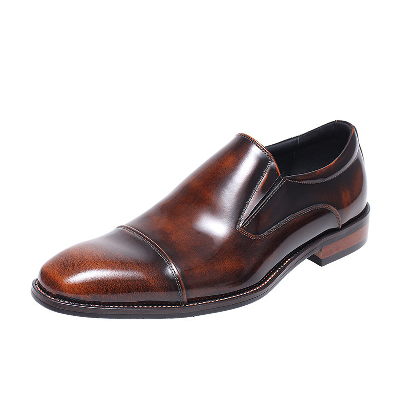 Exquisite Leather Business Wedding Dress Shoes 