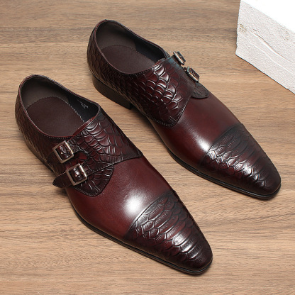 Elevate Your Presence Double Monk Strap Shoes
