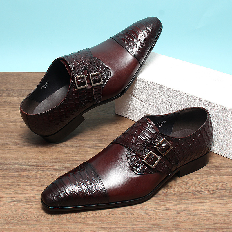 Elevate Your Presence Double Monk Strap Shoes