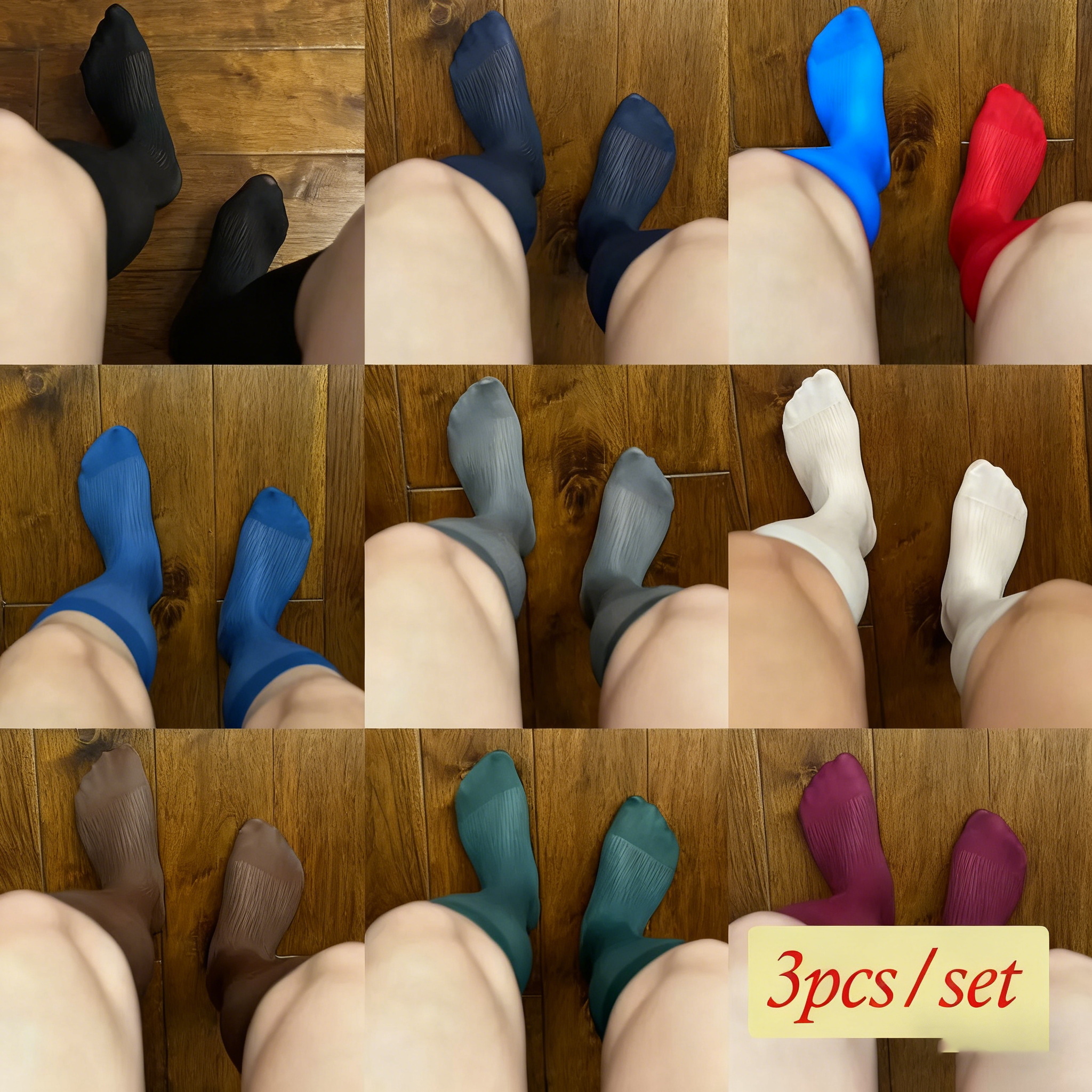 3Pcs/set Dress Socks Free Size Randomly